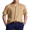 Polo Ralph Lauren Classic Fit Linen Camp Shirt in Beige S