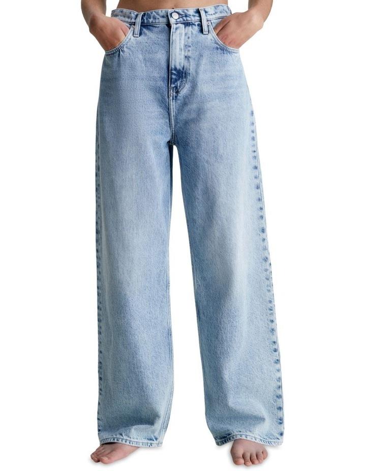 Calvin Klein Jeans High Rise Relaxed Jeans in Light Blue Lt Blue 28