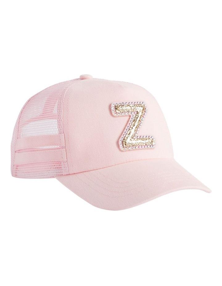 Seed Heritage Glitter Initial "Z" Cap in Pink OS