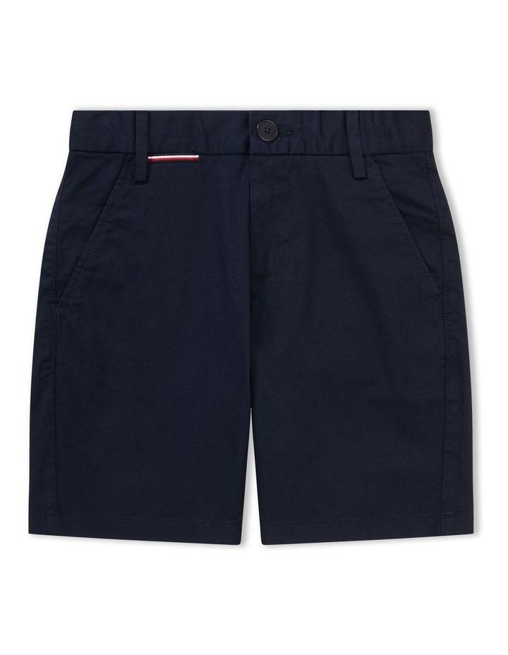 Tommy Hilfiger 1985 Collection Logo Tape Chino Shorts (3-7 Years) in Desert Sky Navy 6