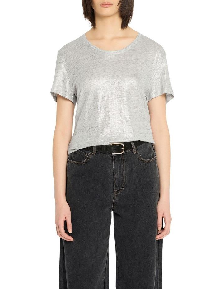Sass & Bide Foil Synergy Top in Silver S