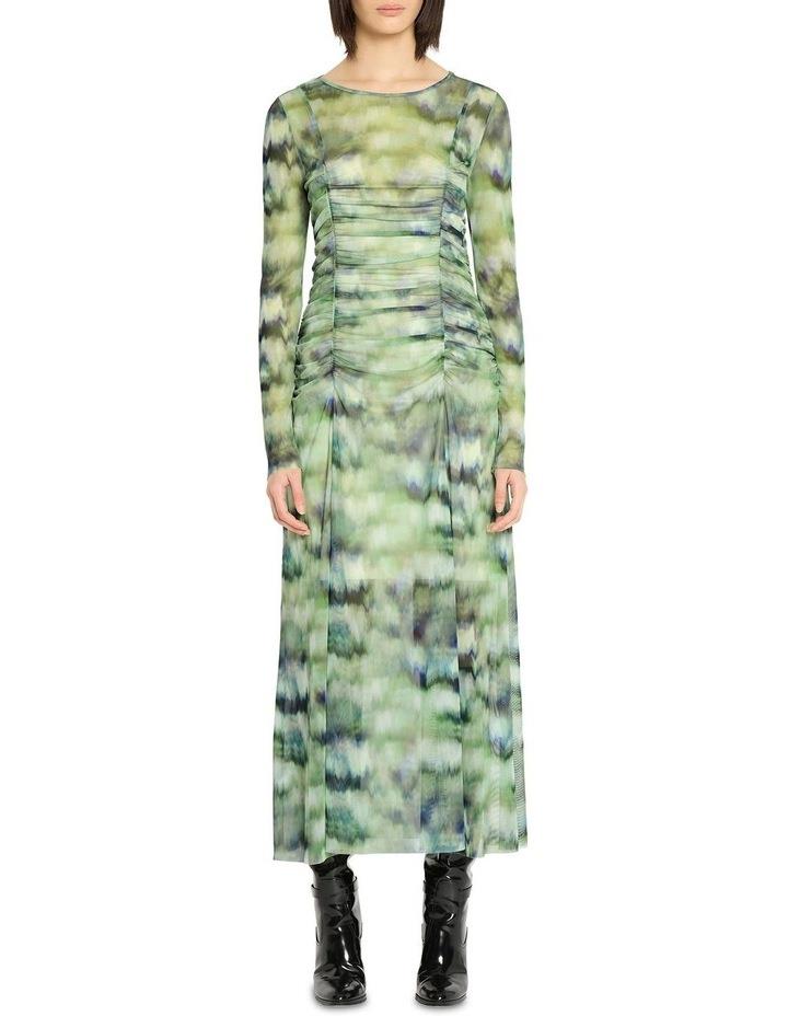 Sass & Bide Monet Long Sleeve Mesh Dress in Print Assorted XS