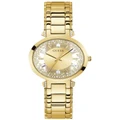 Guess Crystal Clear Stainless Steel Watch in Gold