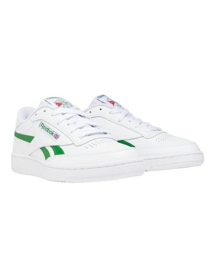 Reebok Club C Revenge Sneaker in White/Green White 7