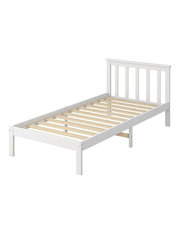 Levede King Single Wooden Bed Frame in White