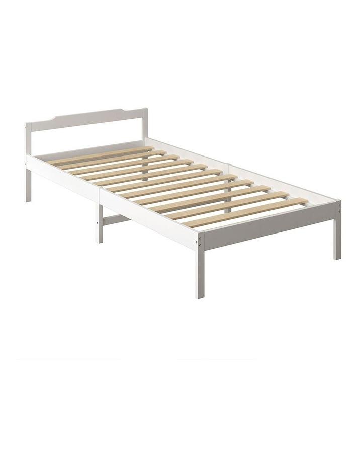Levede Single Wooden Bed Frame in White