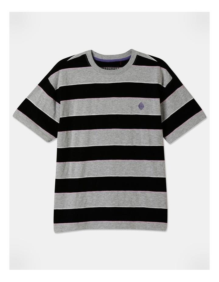 Bauhaus Stripe T-shirt in Black 16