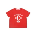 Champion Graphic Boxy Tee in Vermilion Red 12