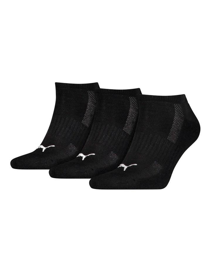 Puma Cushioned Sneaker Socks 3 Piece in Black 3-5.5