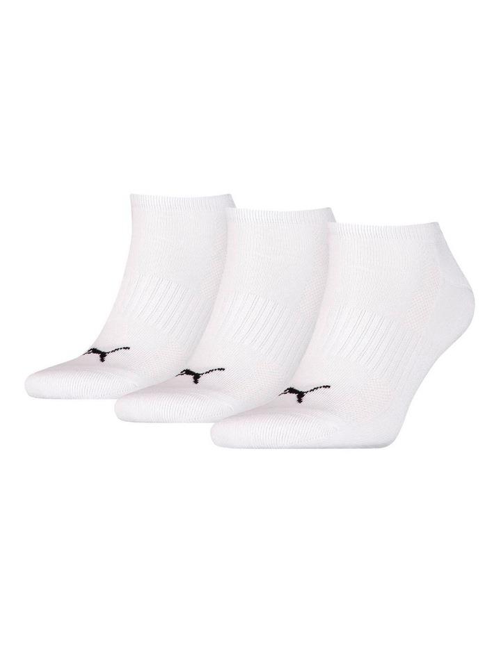 Puma Cushioned Sneaker Socks 3 Piece in White 3-5.5