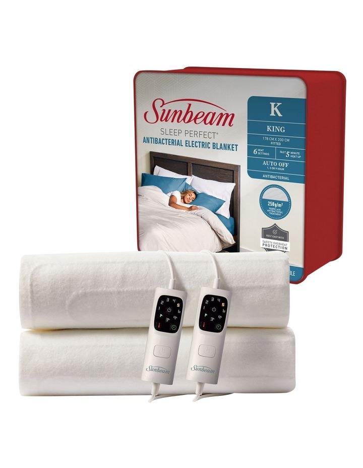 Sunbeam Sleep Perfect Anti-Bacterial Electric Blanket in White Double