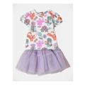 Jack & Milly Minnie T-shirt And Skirt Set in Light Purple Assorted 3