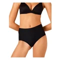 Ambra Laser Shape Waisted Full Brief in Black 8