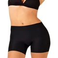 Ambra Laser Shape Waisted Mid Thigh Short in Black 10