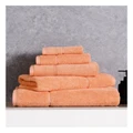 Vue Combed Cotton Ribbed Towel Range in Coral Bath Mat
