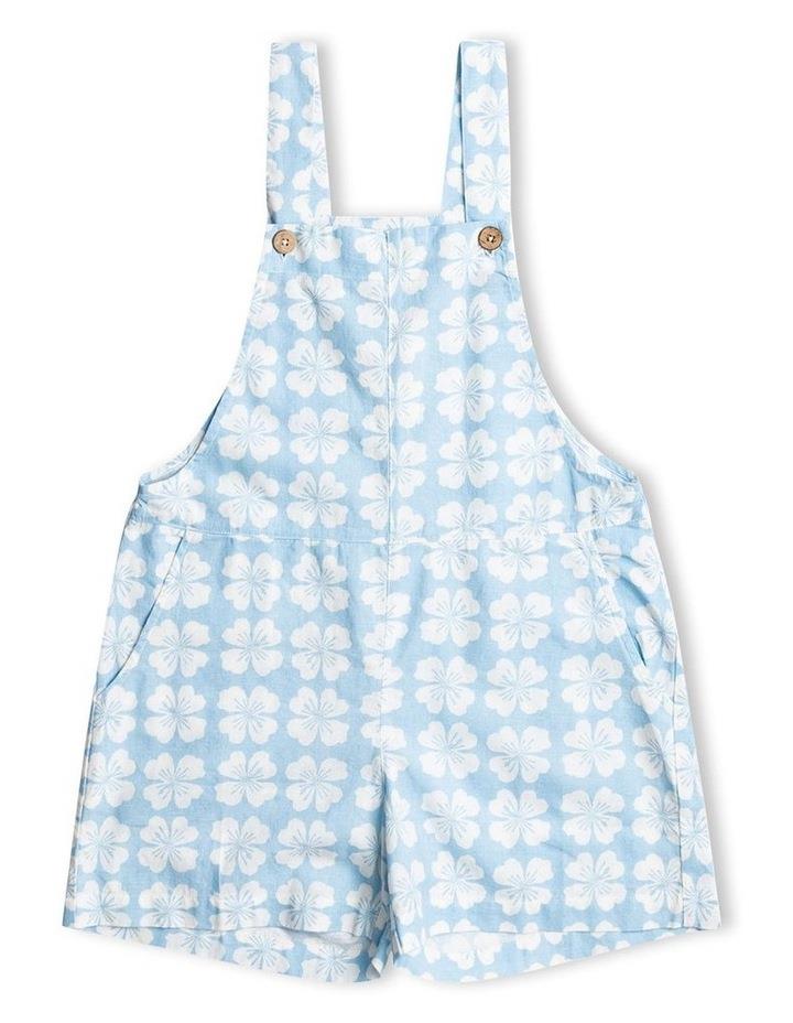 Roxy Favourite Places Dungaree Shorts (8-16 Years) in Clear Sky Clik Lt Blue 10