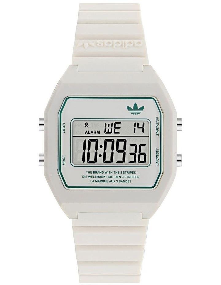 Adidas Originals Digital Two Resin Watch in White