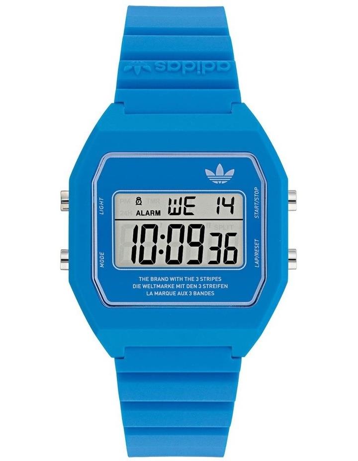 Adidas Originals Digital Two Resin Watch in Blue