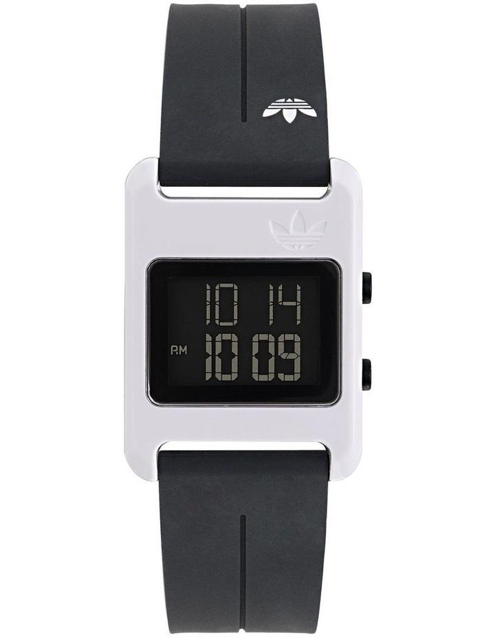 Adidas Originals Retro Pop Digital Silicone Watch in Black