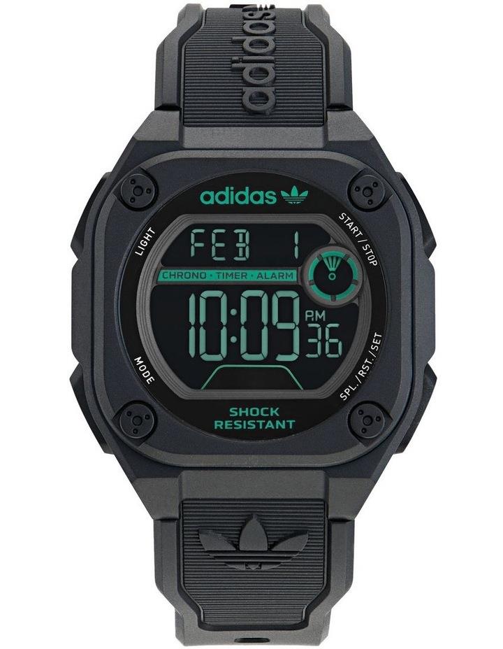 Adidas Originals City Tech Two Resin Watch in Black