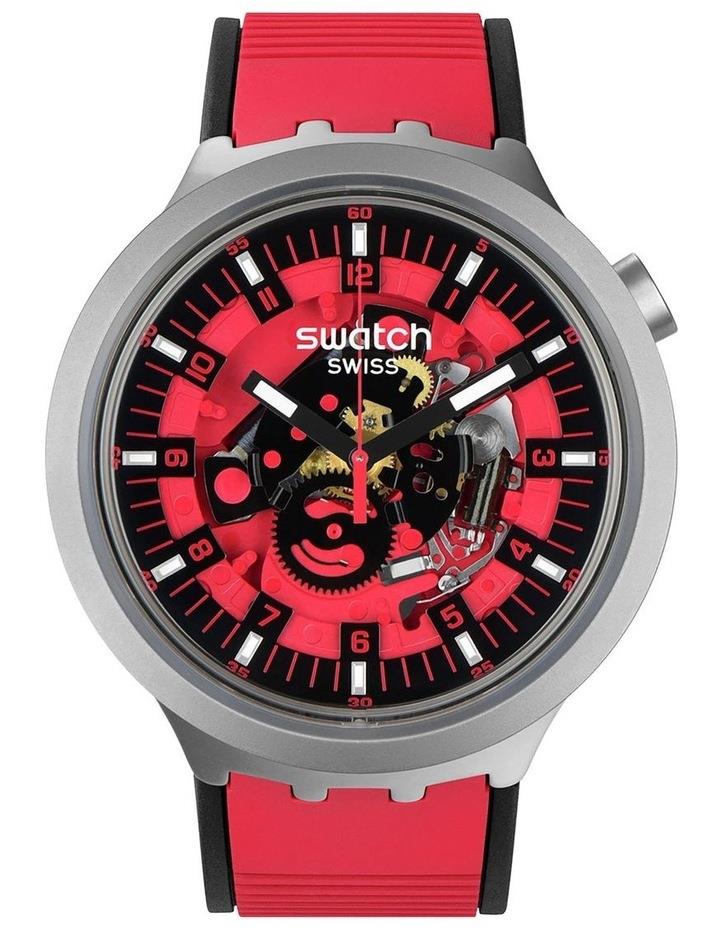 Swatch Oversized Watch in Red Juicy Red