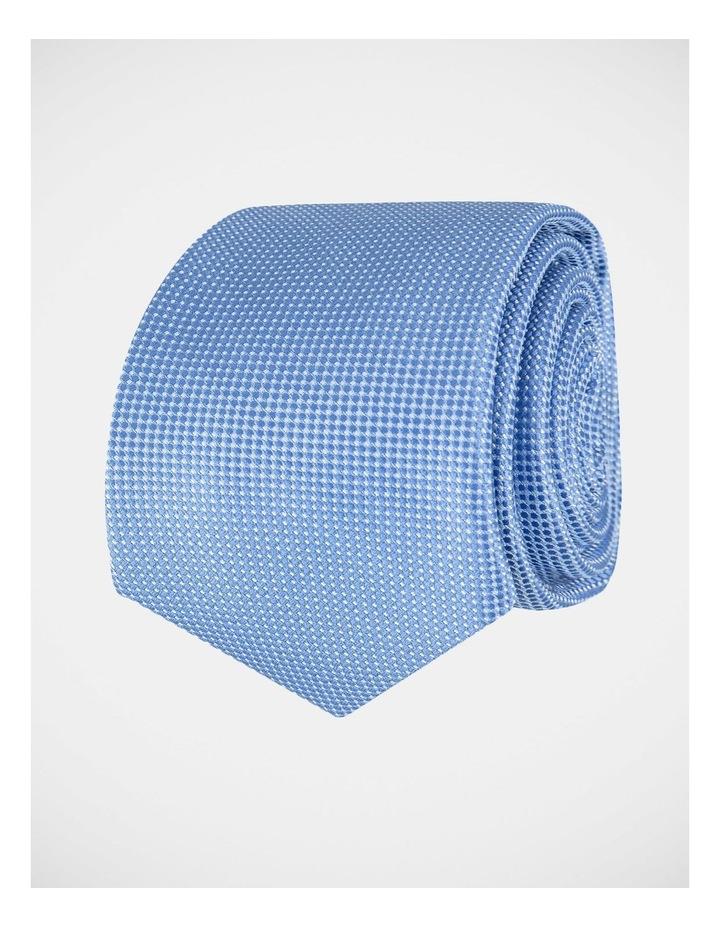 Blaq Textured Poly Tie in Blue One Size
