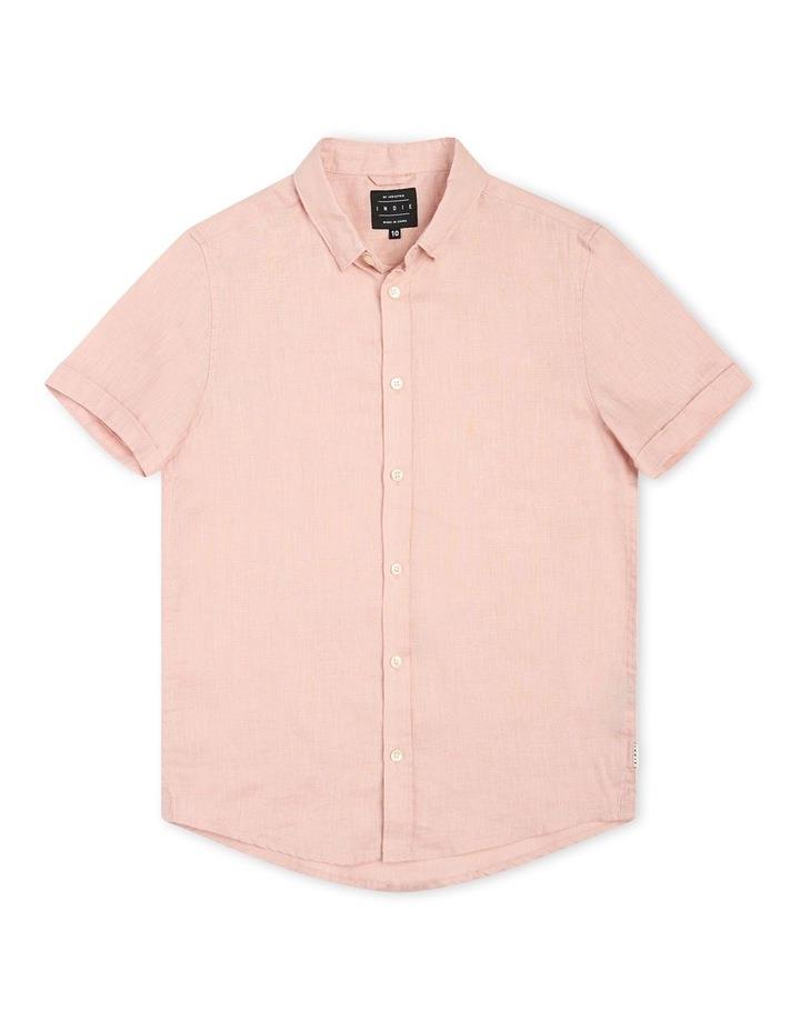Indie Kids by Industrie Tennyson Short Sleeve Shirt (3-7 years) in Blush Pink 3