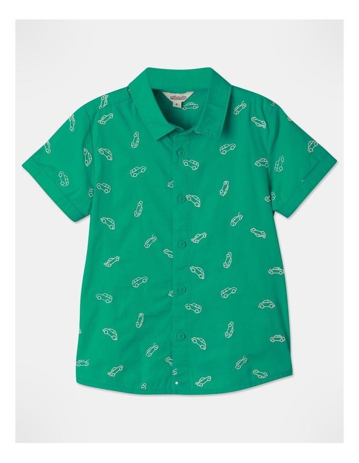 Milkshake Poplin Embroidery Shirt in Green 4