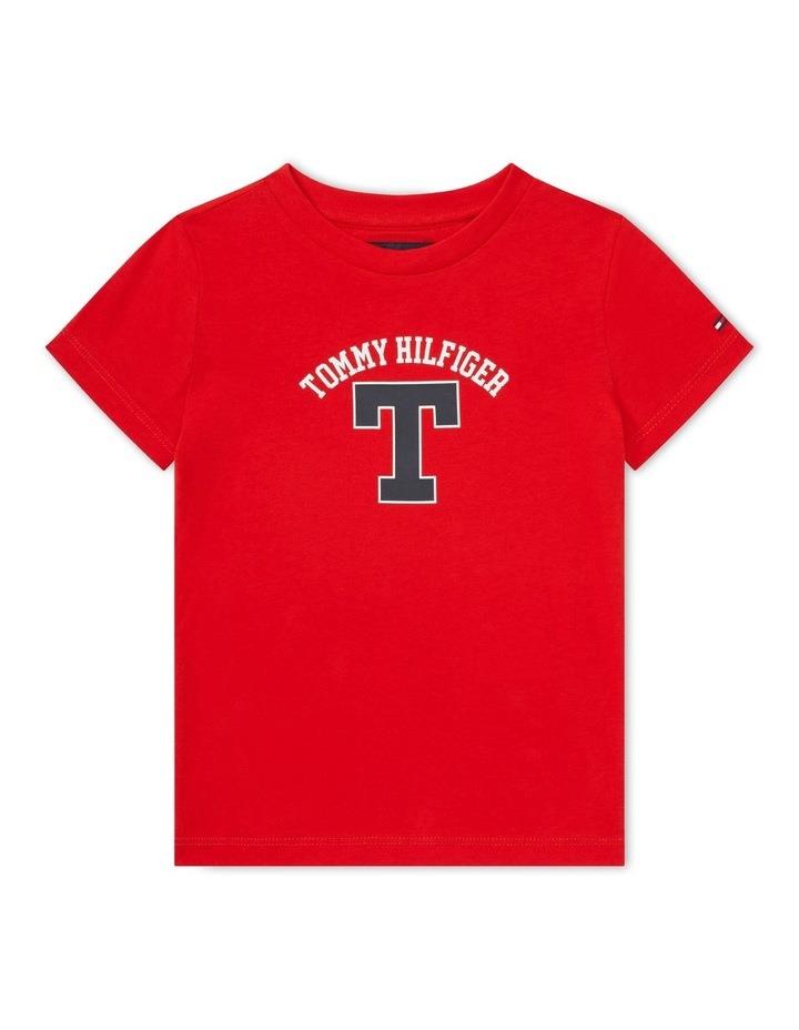 Tommy Hilfiger WCC Varsity Tee (8-16 Years) in Deep Crimson Red 12