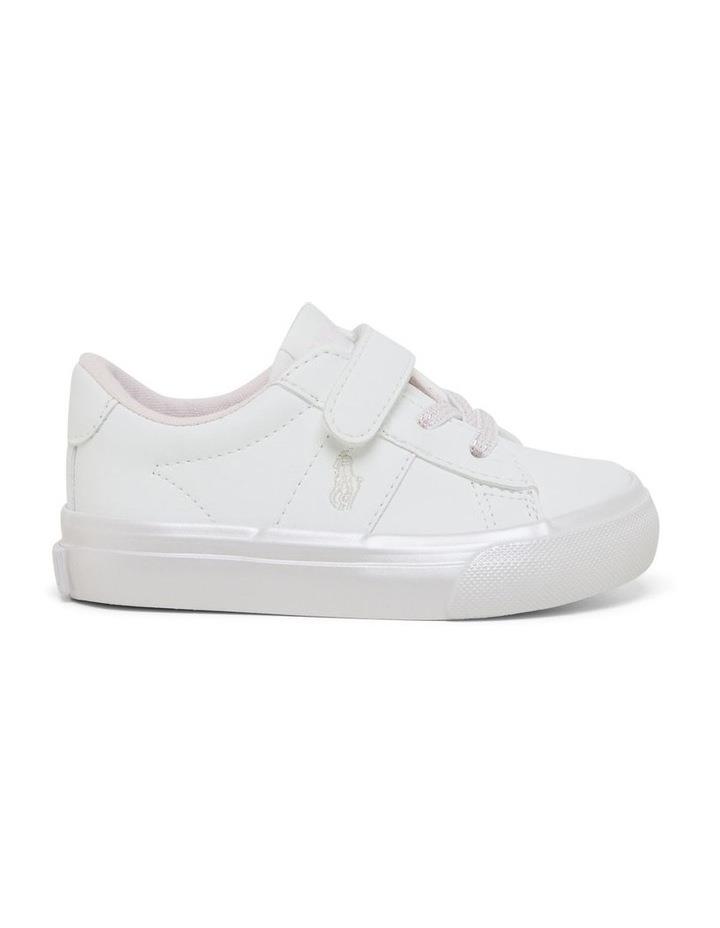 Polo Ralph Lauren Sayer Pre-School Infant Sneakers in White/Pink Shimmer White 06