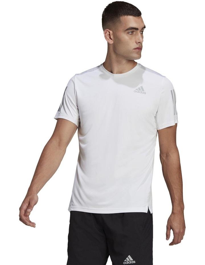 Adidas Own the Run Tee in White S