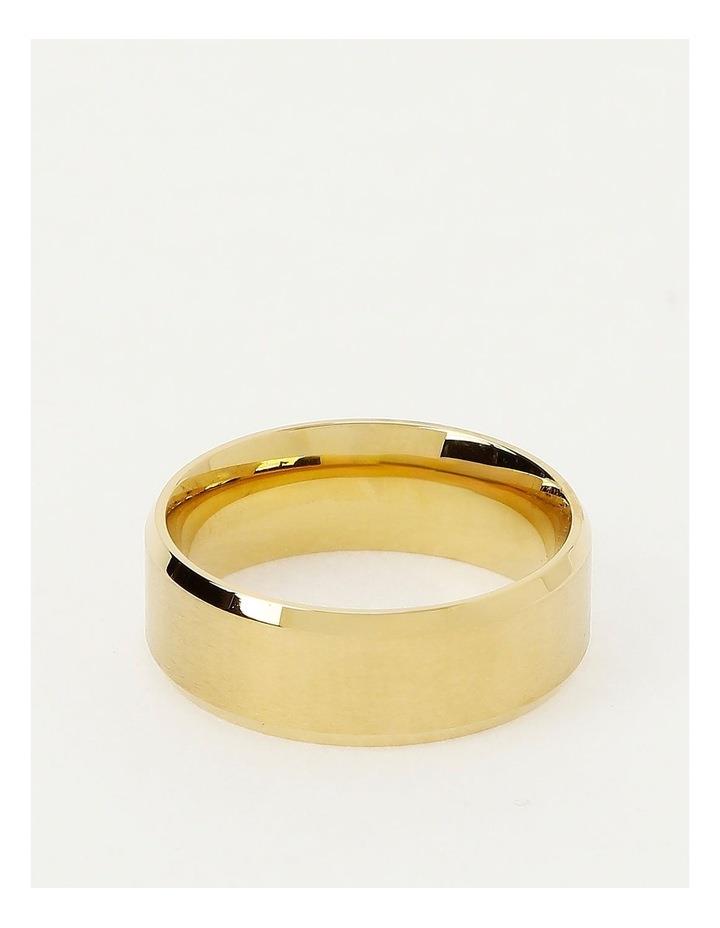 Blaq Textured Band Ring in Gold S