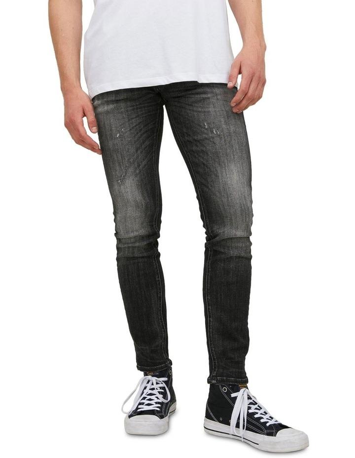 Jack & Jones Liam Seal 584 Skinny Fit Jeans in Black Denim Black 34/32