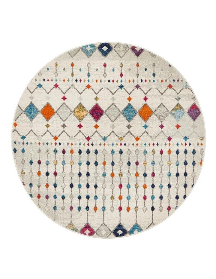 Rug Culture Mirage Peggy Tribal Morrocan Style Multi Round Rug Assorted 200x200cm