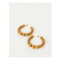 Basque Ball Earring in Brown