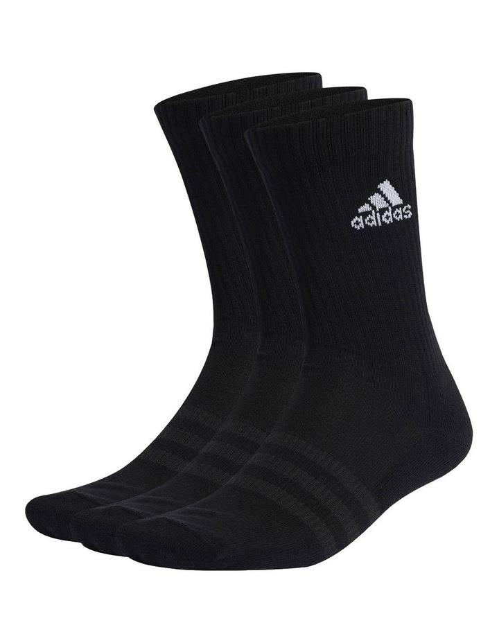 Adidas Cushioned Crew Socks 3 Pairs in Black Regular