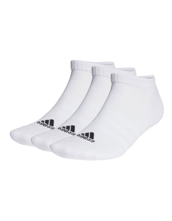 Adidas Cushioned Low Cut Socks 3 Pairs in White Regular