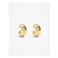 Country Road Statement Round Hoop Earring in Gold