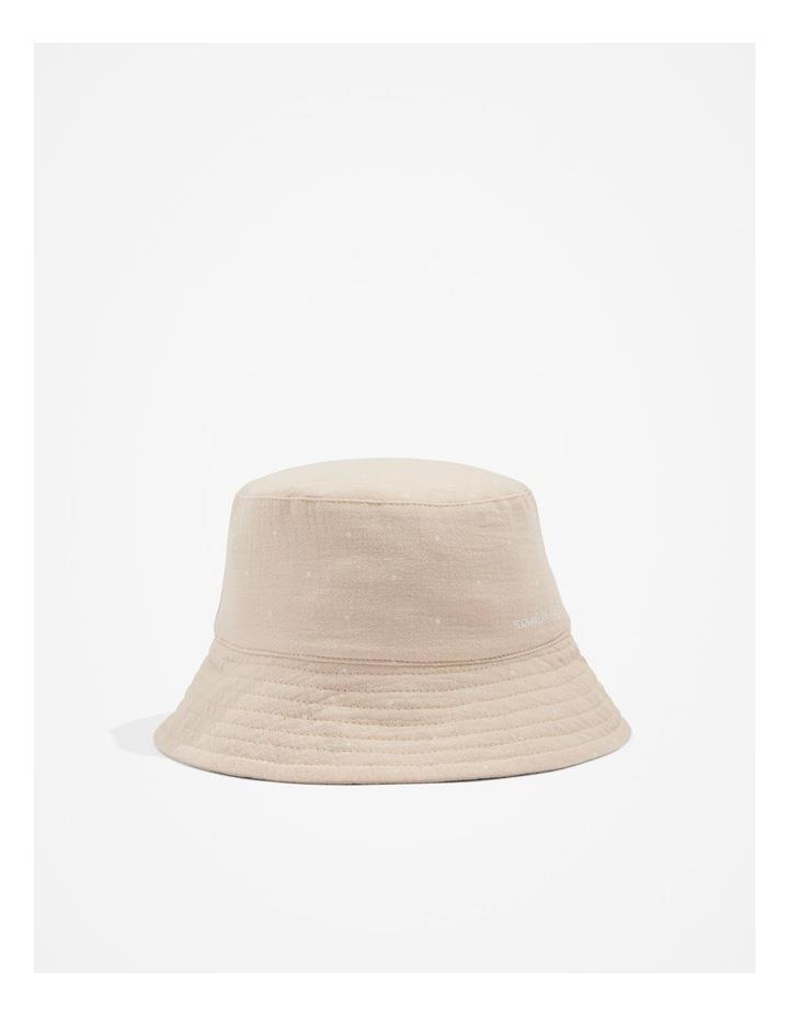 Country Road Organically Grown Cotton Textured Bucket Hat in Sand Spot Sand OSFA