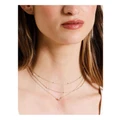 Piper Fine Pearl 3 Layer Necklace in Gold