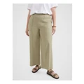 Commonry The Stretch Linen Clean Trouser In Khaki 8