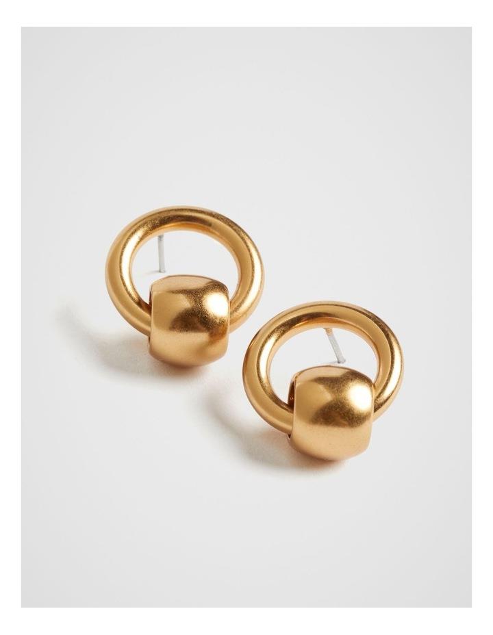 Commonry The Luella Drop Hoop Earrings Gold OS