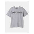 Bauhaus Essentials Print T-Shirt in Grey Marle 10