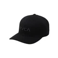 RVCA Flex Fit Hat in Black S-M