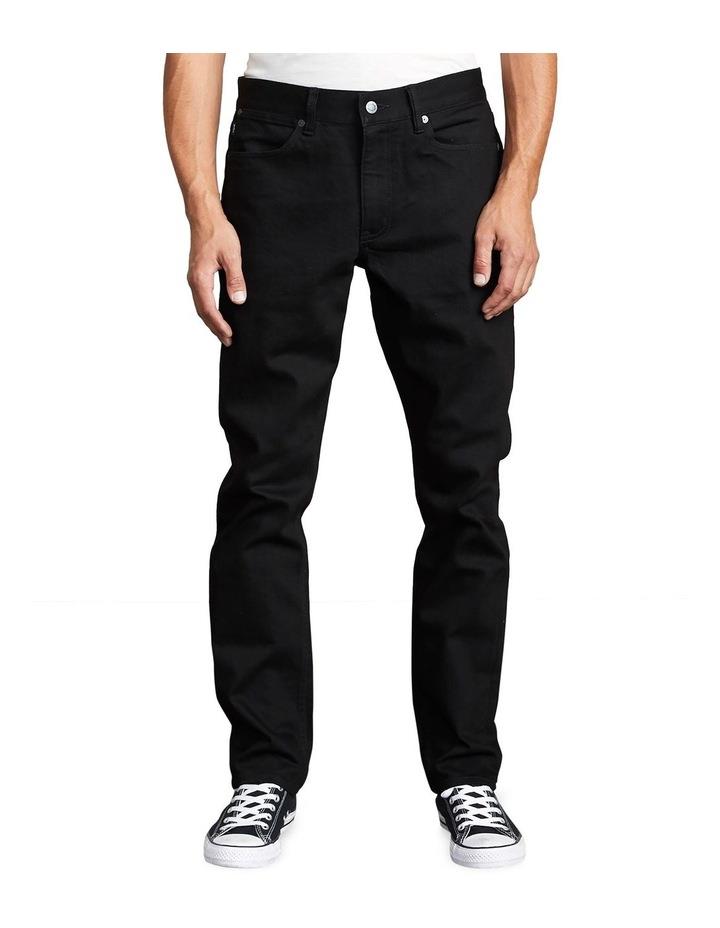 RVCA Rockers Skinny Denim Jeans in Black 28