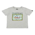 Quiksilver Surf The Earth Short Sleeve Tee in Athletic Heather Grey Marle 6
