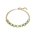 Swarovski Millenia Necklace Octagon Cut Gold-Tone Plated in Green