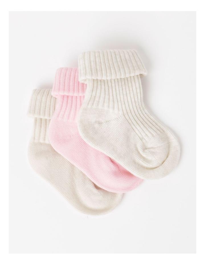 Sprout 3 Pack Rib Socks in Assorted 12-24