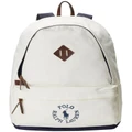 Polo Ralph Lauren Logo Embroidered Canvas Backpack in White One Size