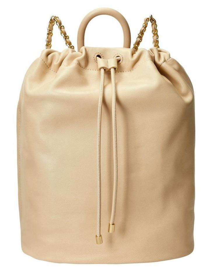 Lauren Ralph Lauren Nappa Leather Medium Izzie Backpack in Beige One Size